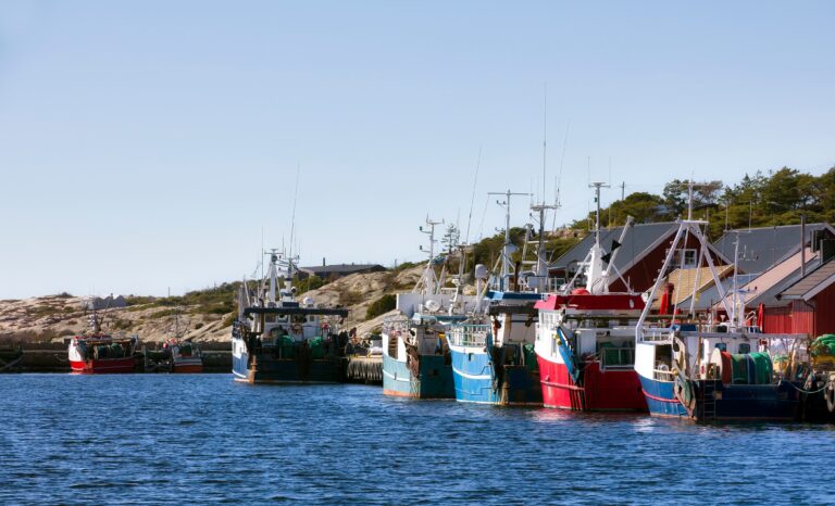 Fishing,Boats,Moored,At,The,Fishing,Village,Of,Utgardskilen,On