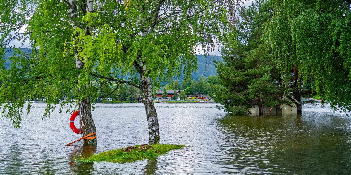 Floods,Storm,Hans,Norway,Fagernes,House,In,Water,13-08-2023